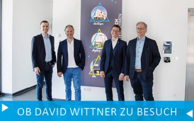 Oberbürgermeister David Wittner besucht Kutzschbach Electronic