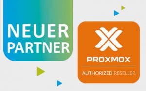 Beitragsbild Blogbeitrag Neuer Partner Proxmox