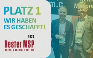 Beitragsbild Blogbeitrag Bester Managed Service Provider 2024 Platz 1
